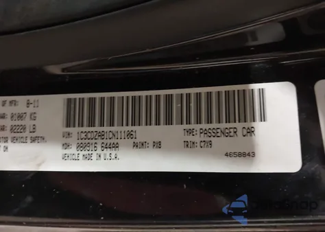 2012 Dodge Avenger Se from USA, damaged, VIN 1C3CDZAB1CN111061